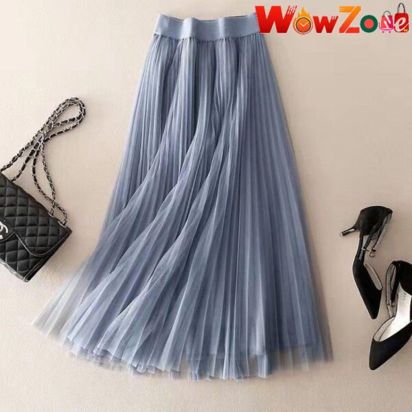Glittery Skirt and Tops for Ladies - Blue - Image 1