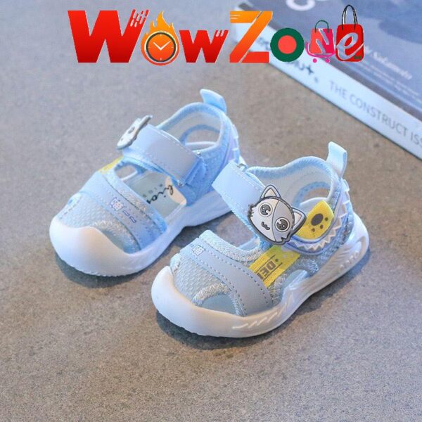 Boys Cat Close Sandal - Sky Blue - Image 1